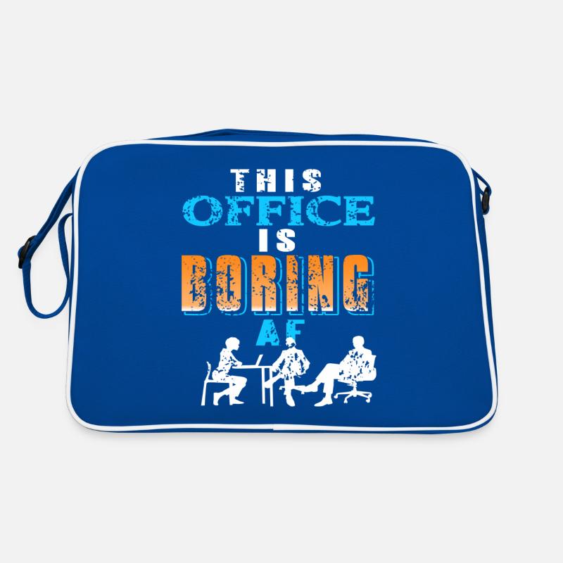This office is boring AF Retro Tasche