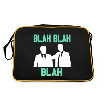 Ennuyeux au bureau - Blah Blah Blah - Sac Retro - noir/or - Dos