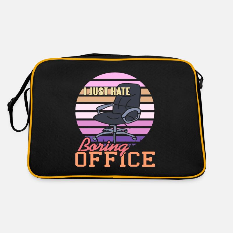 Je déteste Boring Office Sac Retro