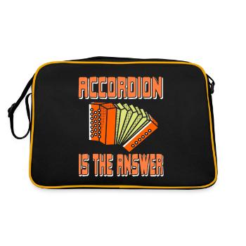 Accordion is the answer - Retro Bag - black/gold - Back