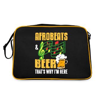 Arobeats & Beer thets pourquoi je suis ici - Sac Retro - noir/or - Dos