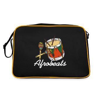 Genre soul de batterie afrobeat - Sac Retro - noir/or - Dos