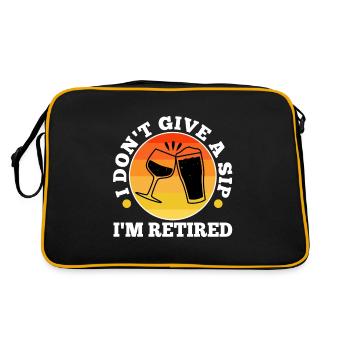 I don't give a sip - Retro Bag - black/gold - Back