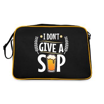 I don't give a sip - Retro Bag - black/gold - Back
