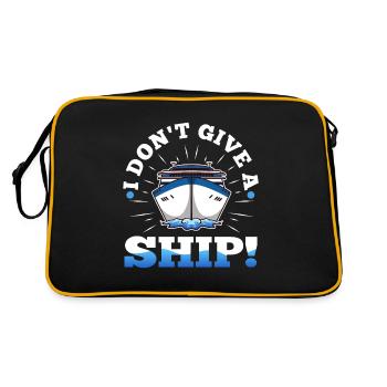 Je m’en fous d’un navire - Sac Retro - noir/or - Dos