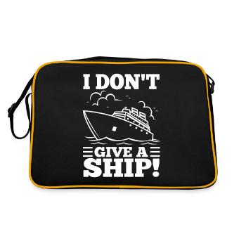 Je m’en fous d’un navire - Sac Retro - noir/or - Dos