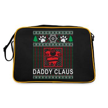 Tenue de Noël Papa Claus - Sac Retro - noir/or - Dos