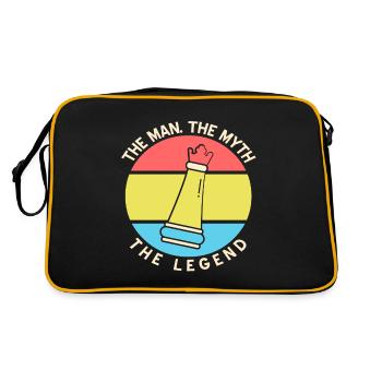 The man the myth the legend - Retro Bag - black/gold - Back