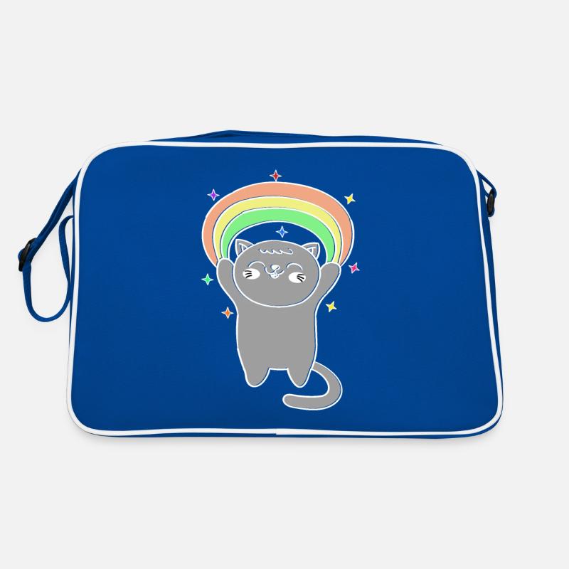 Tenue de Noël arc-en-ciel pour chats Sac Retro