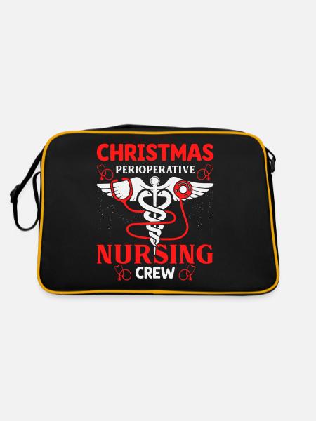 Christmas Nursing Crew Outfit - Retro Bag - black/gold - Back