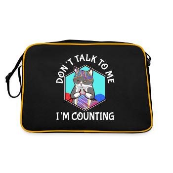 Ne me parlez pas, je compte - Sac Retro - noir/or - Dos