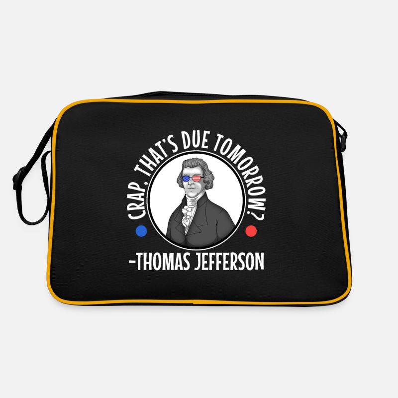 Crap thats due tomorrow thomas jefferson Retro Bag