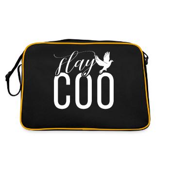 Drôle de pigeon Fancier & Pigeons Whisperer Pigeon voyageur - Sac Retro - noir/or - Dos