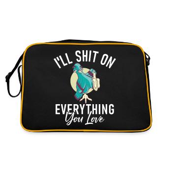 Drôle de pigeon Fancier & Pigeons Whisperer Pigeon voyageur - Sac Retro - noir/or - Dos