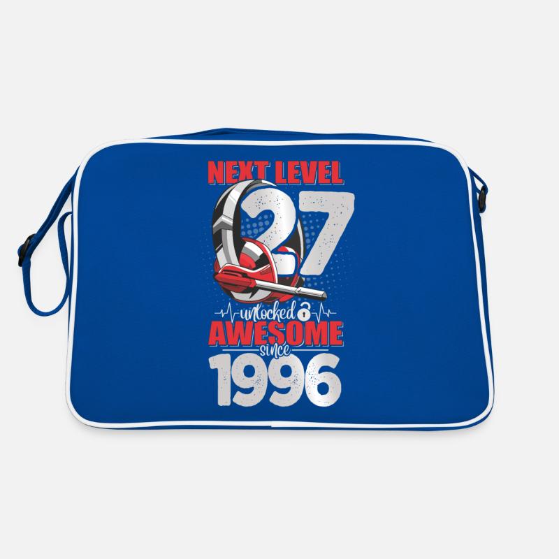 Level Unlocked 27 years old 1996 Headset Gaming Retro Bag