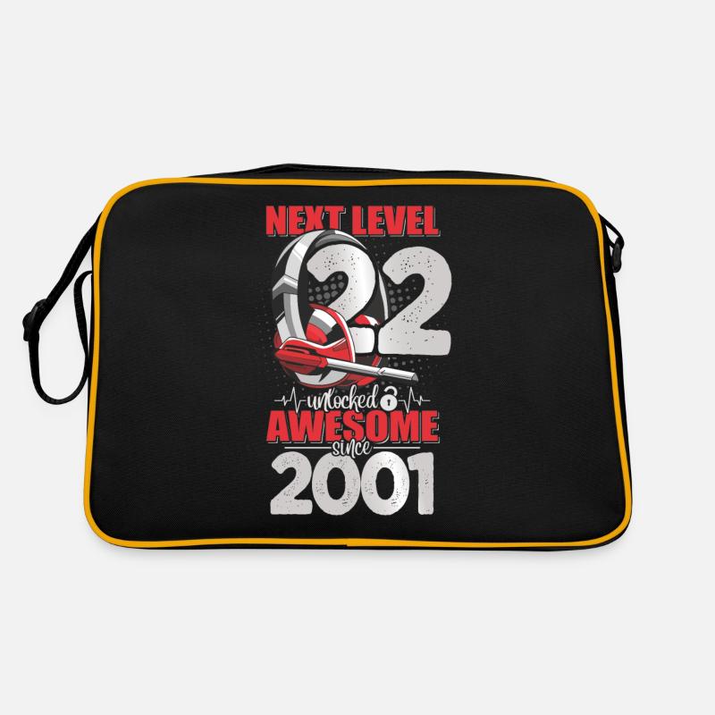 Niveau débloqué 22 ans 2001 Casque de jeu Sac Retro