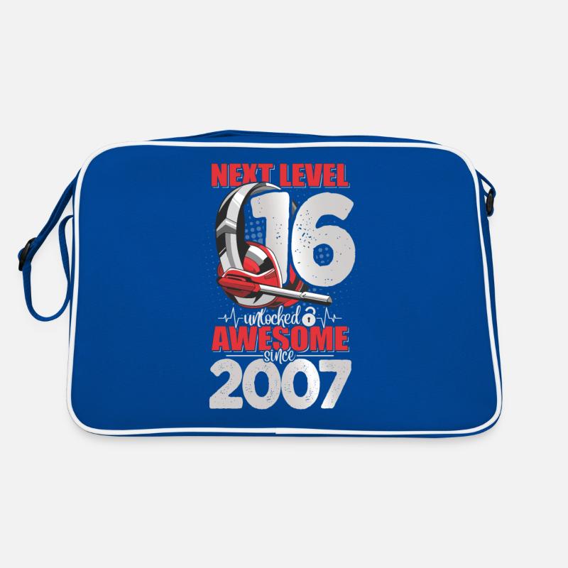Niveau débloqué 16 ans 2007 Casque Gaming Sac Retro