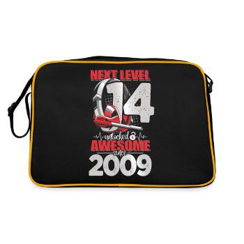 Level Unlocked 14 years old 2009 Headset Gaming - Retro Bag - black/gold - Back