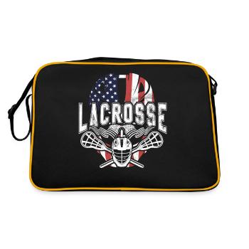 Maillot LAX & Funny Lacrosse Sports Citation - Sac Retro - noir/or - Dos
