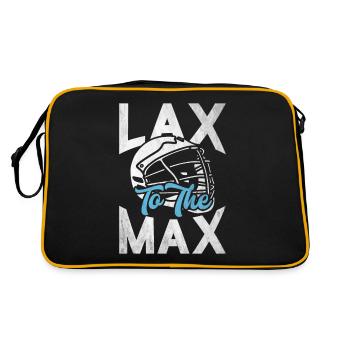 Maillot LAX & Funny Lacrosse Sports Citation - Sac Retro - noir/or - Dos