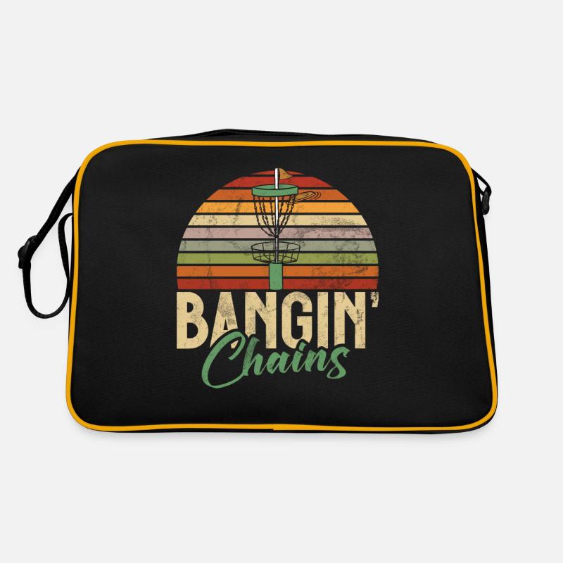 Funny Disc Golf & Ultimate Frisbee Player Retro Bag