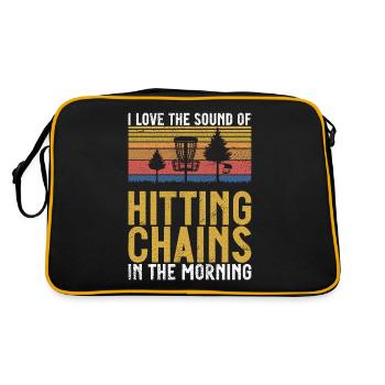 Joueur de Disc Golf et d’Ultimate Frisbee - Sac Retro - noir/or - Dos