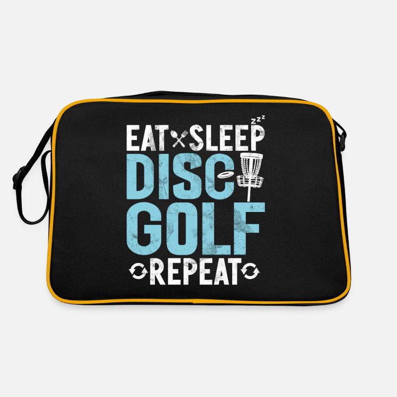 Funny Disc Golf & Ultimate Frisbee Player Retro Bag