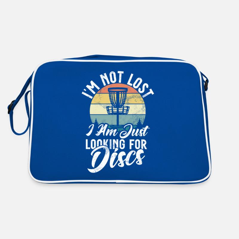 Funny Disc Golf & Ultimate Frisbee Player Retro Bag