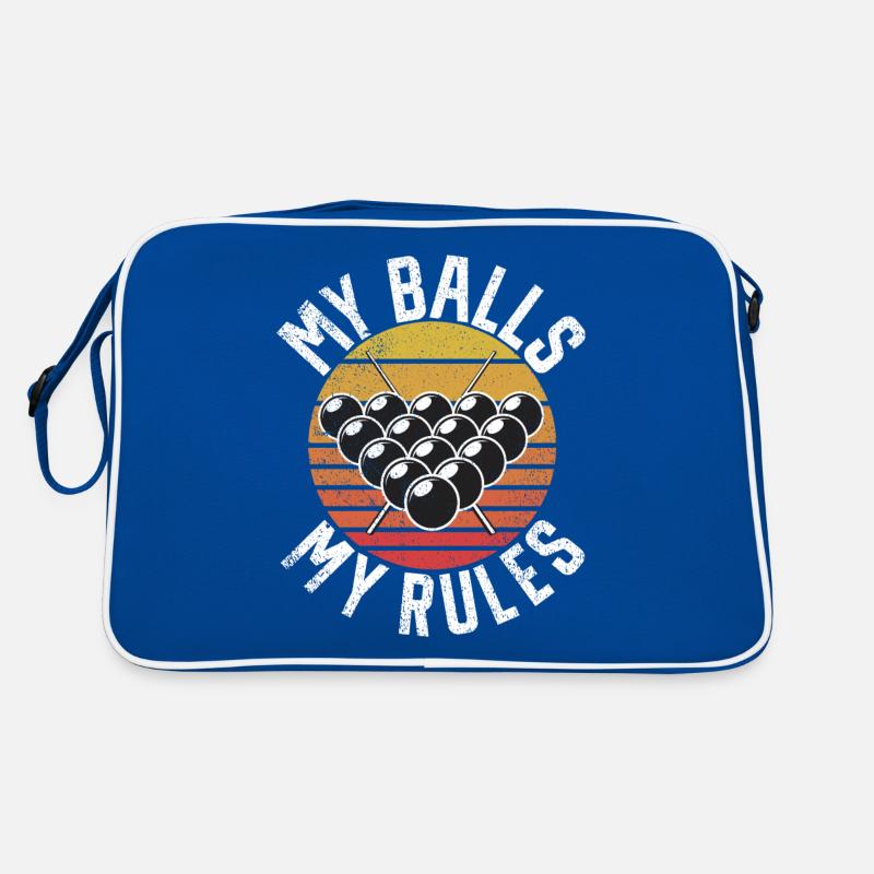 Billard drôle de dicton et conception de billard pour hommes Sac Retro