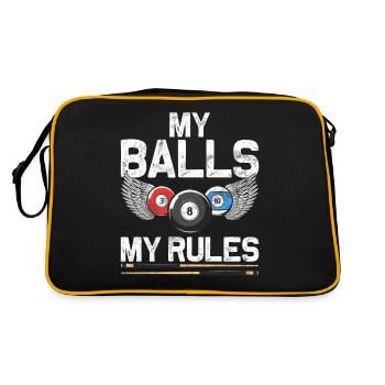 Billard Dicton Amusant & Design Snooker Homme - Sac Retro - noir/or - Dos