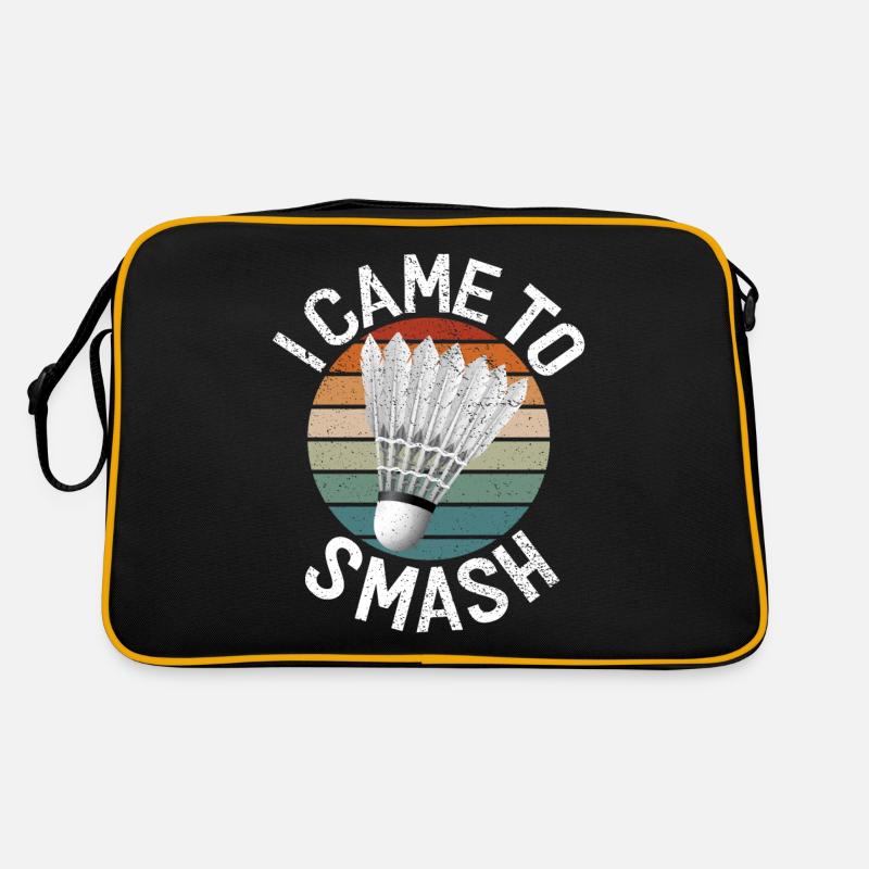 Badminton Lustiger Spruch Herren Badminton Design Retro Tasche