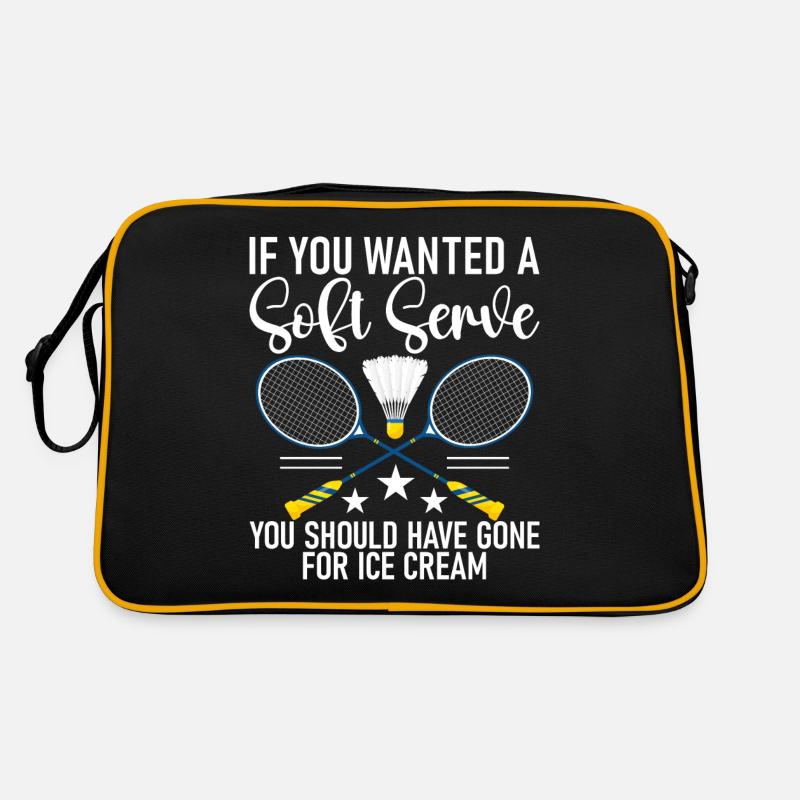 Badminton Lustiger Spruch Herren Badminton Design Retro Tasche