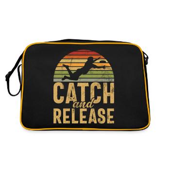 Joueur de Disc Golf et d’Ultimate Frisbee - Sac Retro - noir/or - Dos