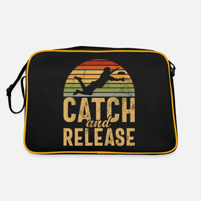 Joueur de Disc Golf et d’Ultimate Frisbee Sac Retro