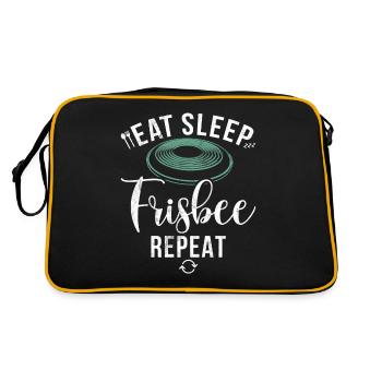 Ultimate Frisbee & Disc Golf Frisbee Design - Sac Retro - noir/or - Dos