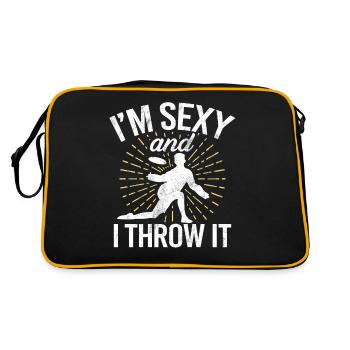 Ultimate Frisbee & Disc Golf Frisbee Design - Sac Retro - noir/or - Dos