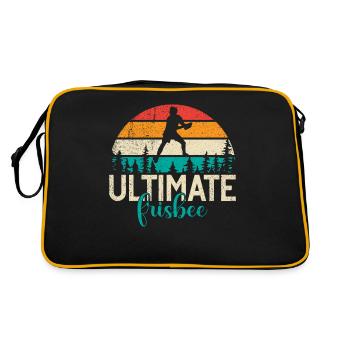 Ultimate Frisbee & Disc Golf Frisbee Design - Sac Retro - noir/or - Dos