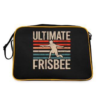 Ultimate Frisbee & Disc Golf Frisbee Design - Sac Retro - noir/or - Dos