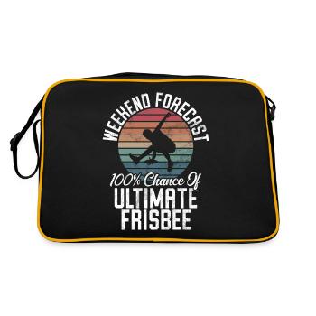 Ultimate Frisbee & Disc Golf Frisbee Design - Sac Retro - noir/or - Dos