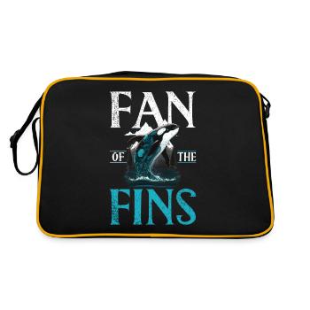 Killer whale killer whale watching Orca whale watching - Retro Bag - black/gold - Back