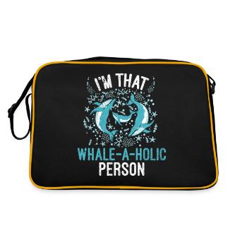 Killer whale killer whale watching Orca whale watching - Retro Bag - black/gold - Back