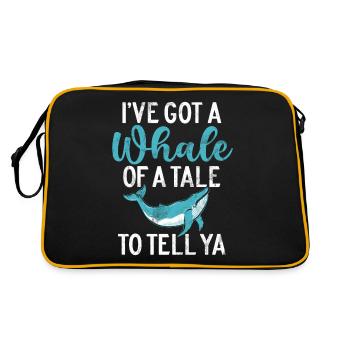 Killer Whale Killer Whale Watch Orca Whale - Retro Bag - black/gold - Back