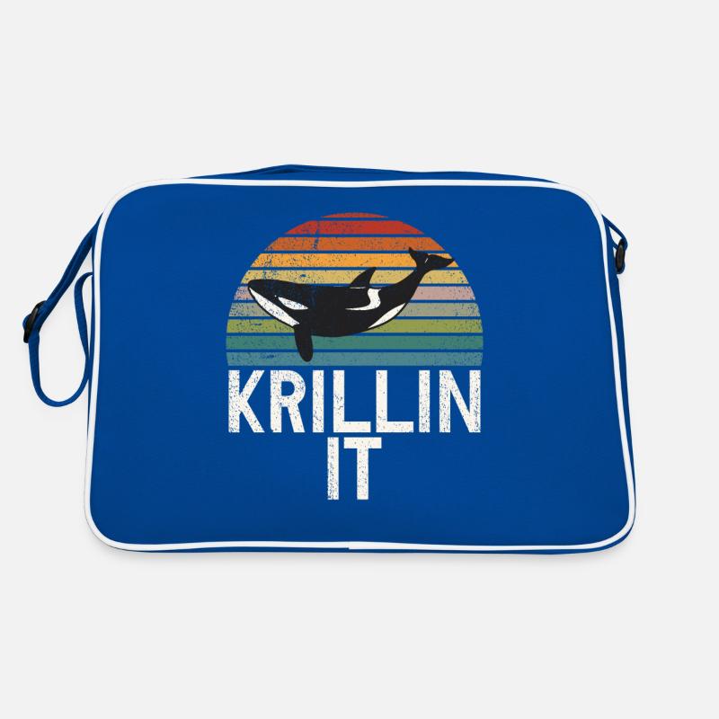 Killer whale killer whale watching Orca whale watching Retro Bag