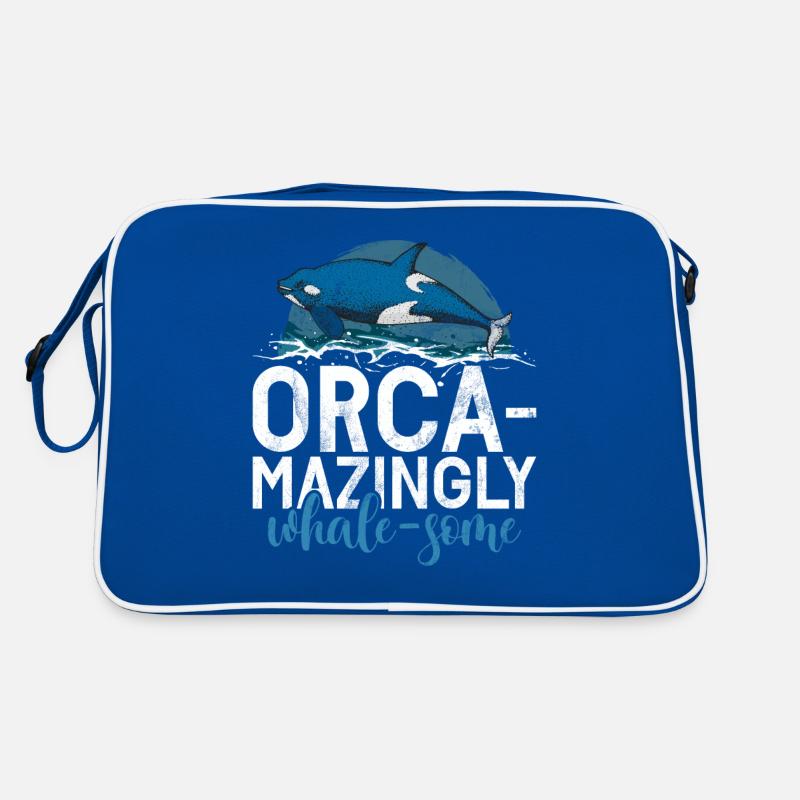 Killer whale killer whale watching Orca whale watching Retro Bag