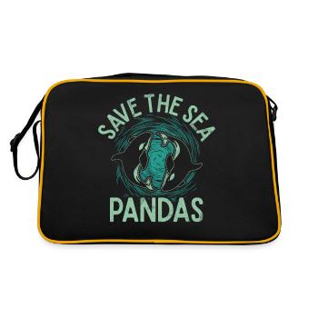 Killer Whale Killer Whale Watch Orca Whale - Retro Bag - black/gold - Back