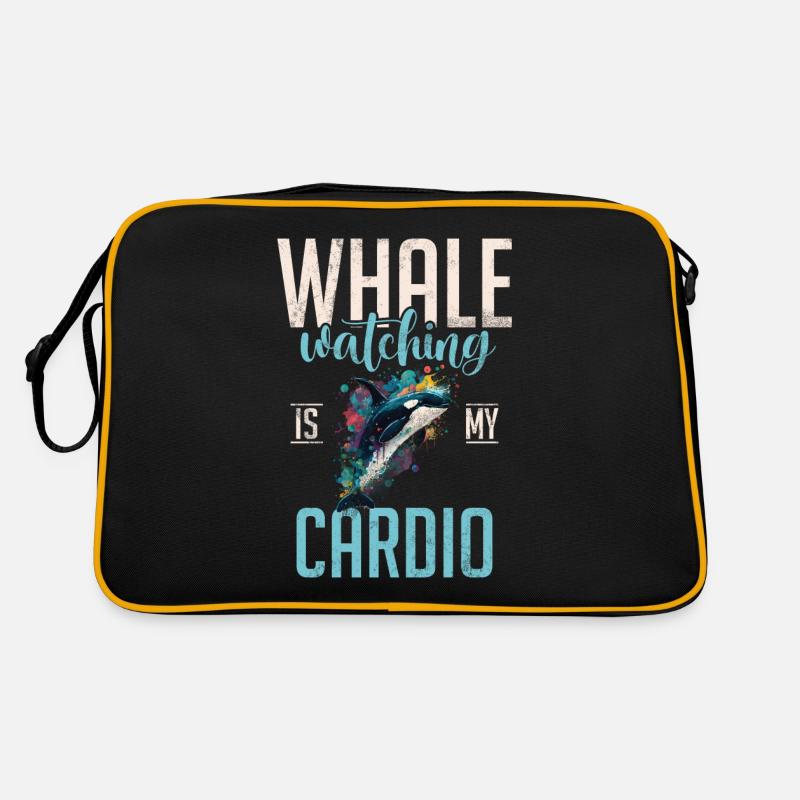 Killer whale killer whale watching Orca whale watching Retro Bag