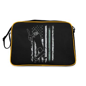 Cricket Retro USA Flag 4th of July - Retro Bag - black/gold - Back
