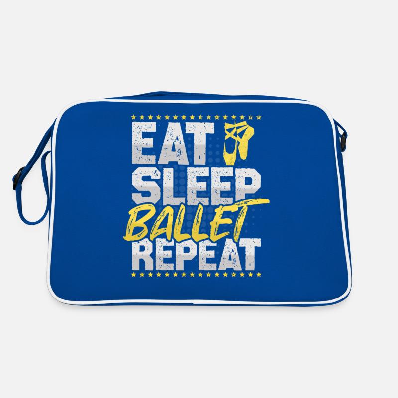 Ballet Eat Sleep Repeat Tutu Ballet Retro Bag