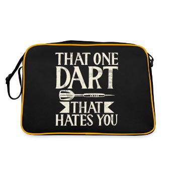 Retro dartboard Dartboard 180 for darts players - Retro Bag - black/gold - Back