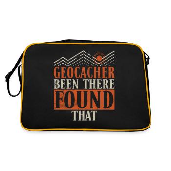 Drôle de Geocaching Citation GPS Geocacher - Sac Retro - noir/or - Dos